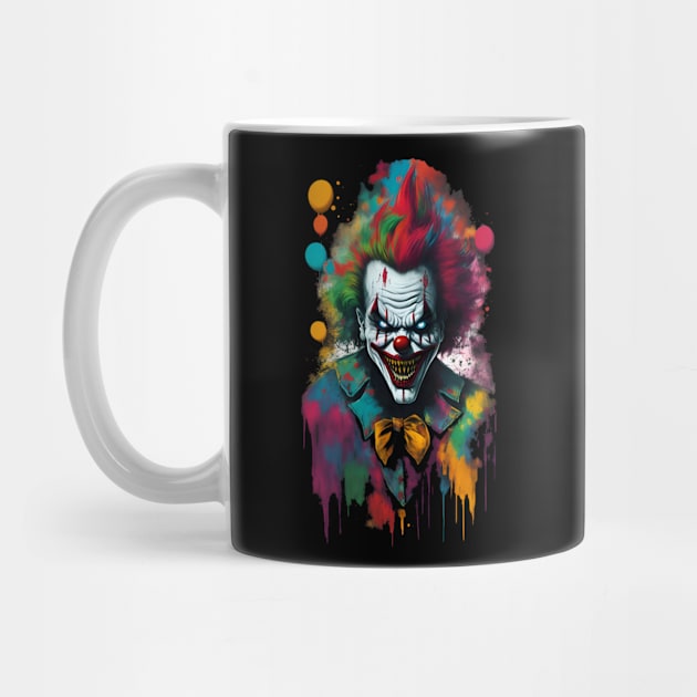 Evil demon clown from hell color blast by Terror-Fi